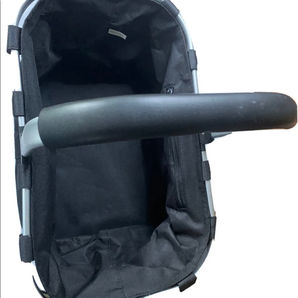 Expandable Foldable Basket Black Carry-On Handles Large Tote Zipper Pocket - Picture 4 of 7